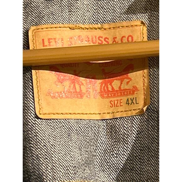 Levi's Trucker Style Denim Jacket 4XL - Picture 3 of 9